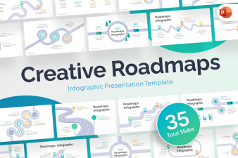 Creative Roadmaps Infographic PowerPoint Template